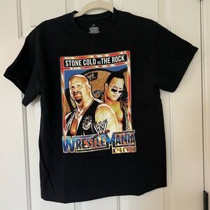 WWE Black WrestleMania Graphic Tee
